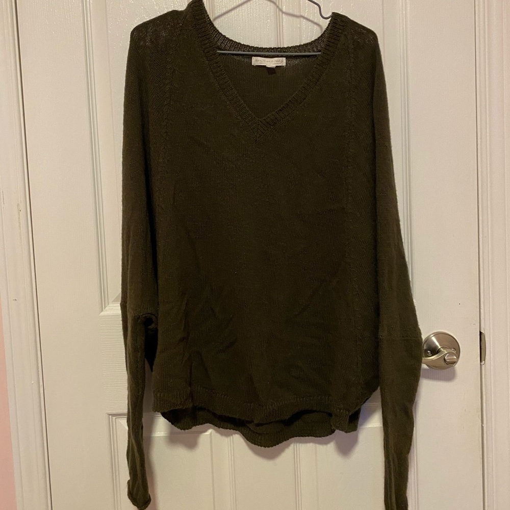 long sleeve green top perfect for fall time